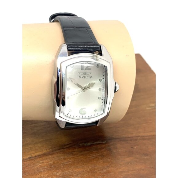 Invicta Women\'s Watch 35344 Lupah Quartz Silver Dial Black Leather Strap 29mm main image 9